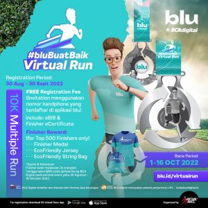 #bluBuatBaik Virtual Run