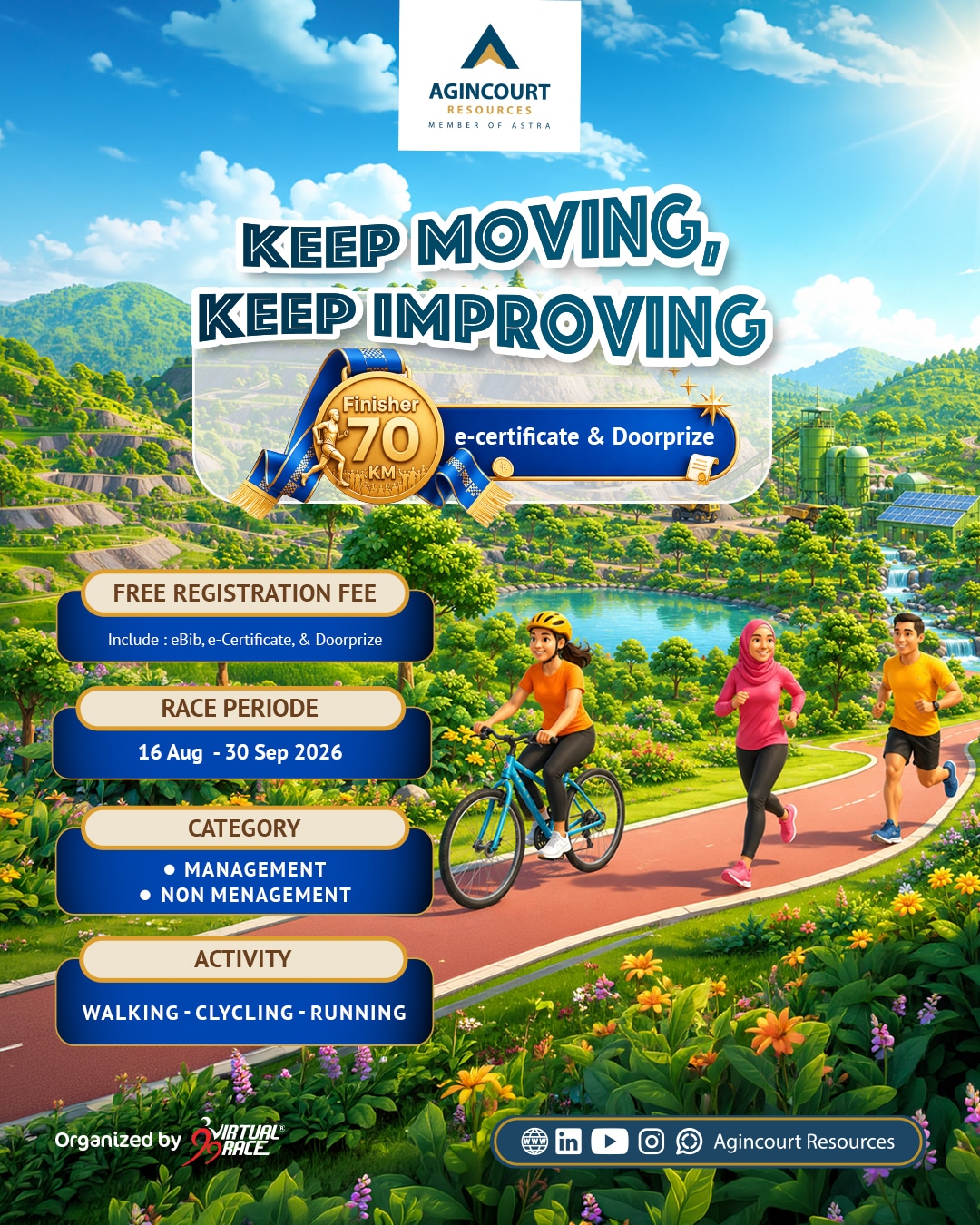 GREAT Step Keep Moving Keep Improving